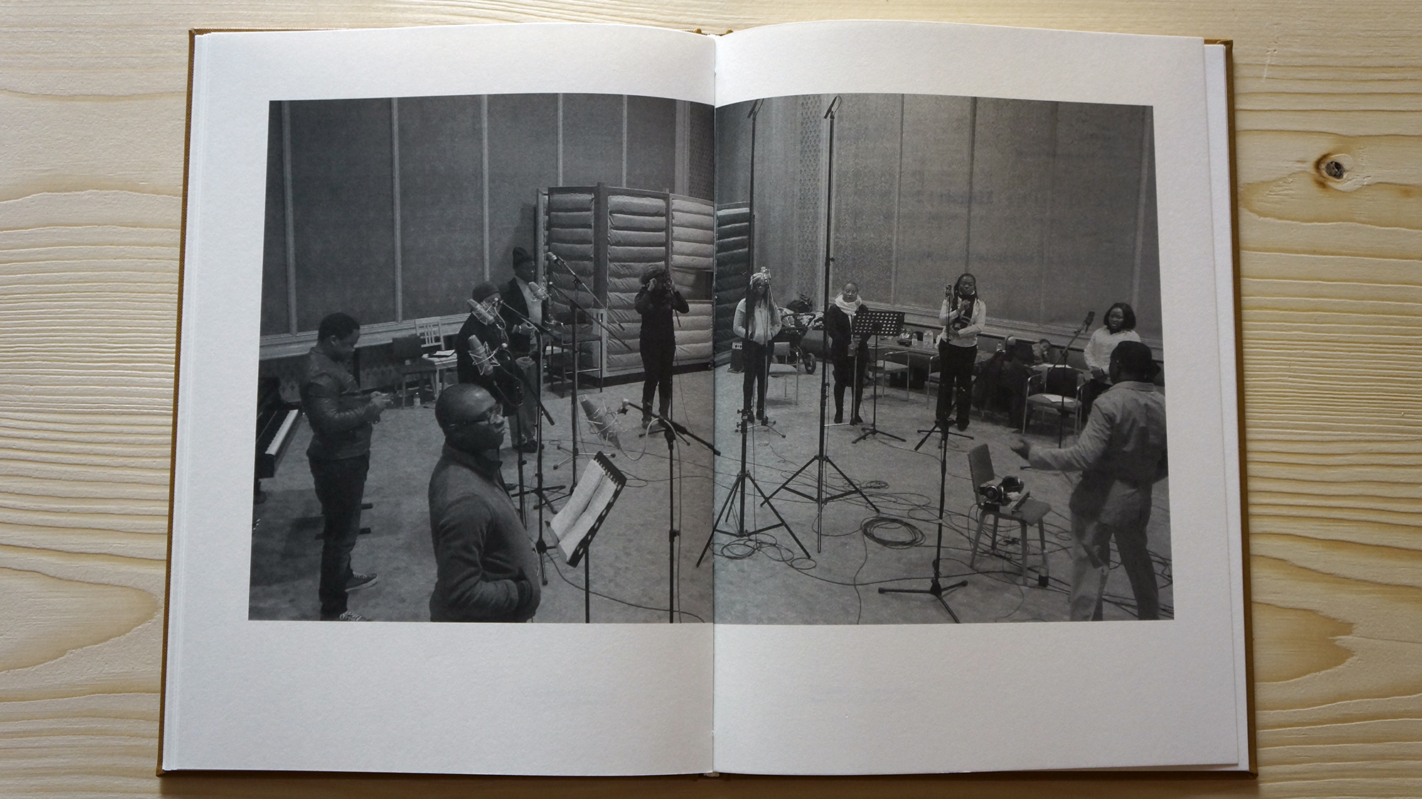 The Song of the Germans: The book that accompanied the installation, the singers in the recording session