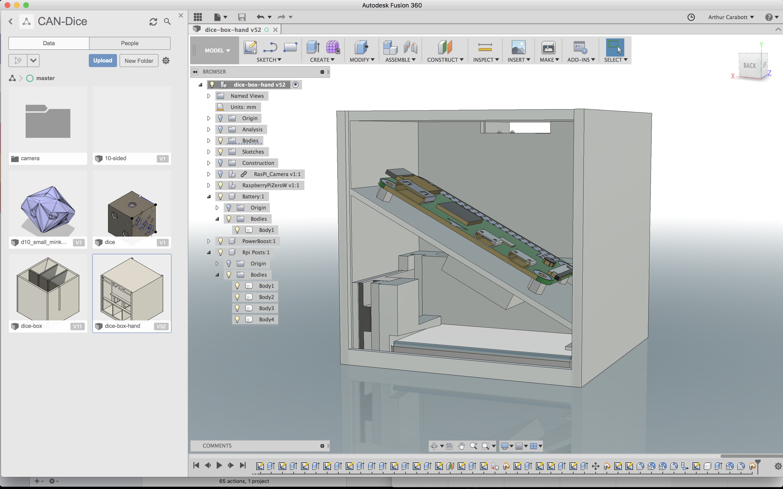 3D Model in Fusion 360