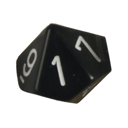 A ten-sided die.