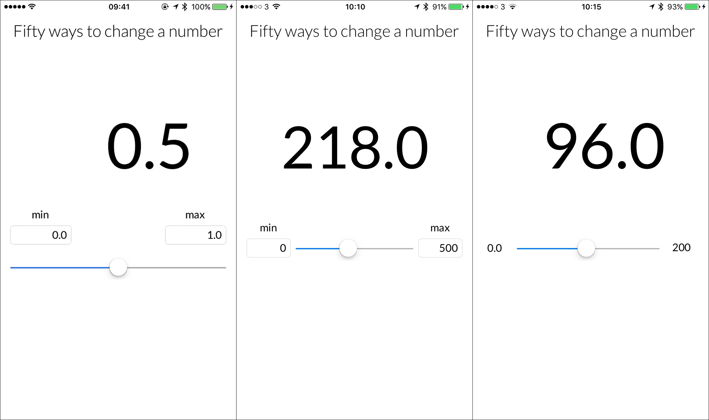 Iterations to reduce the slider's footprint