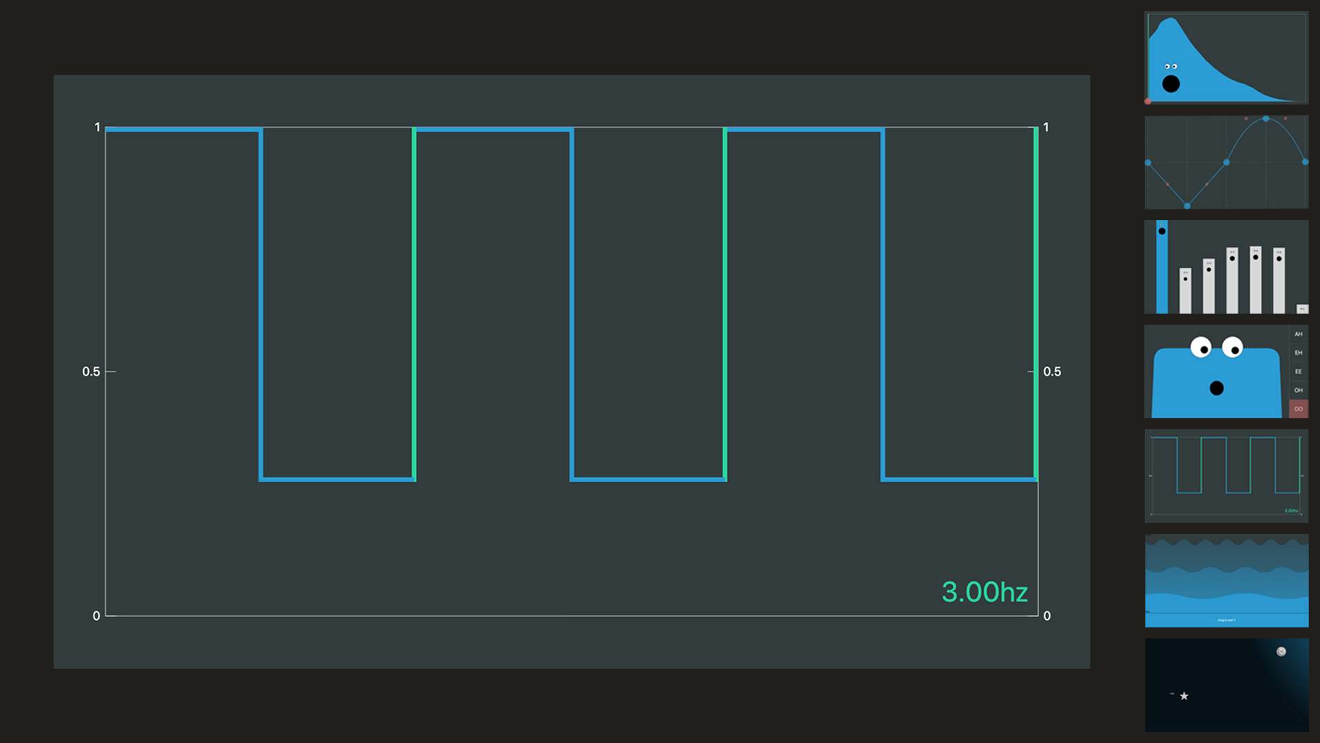 An alternative layout designed for the desktop screen