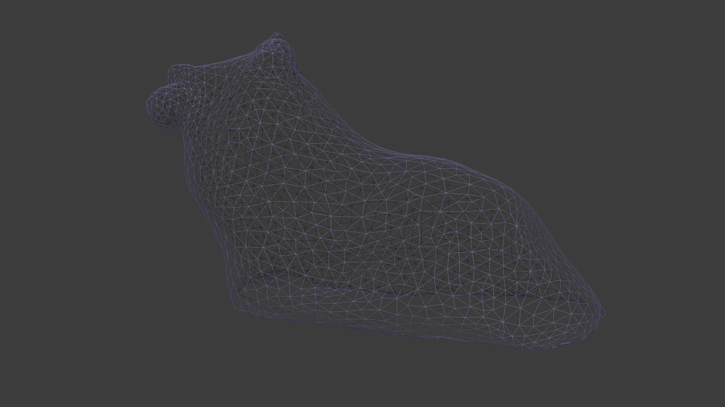 Wireframe: cleaned up and with reduced polygon count