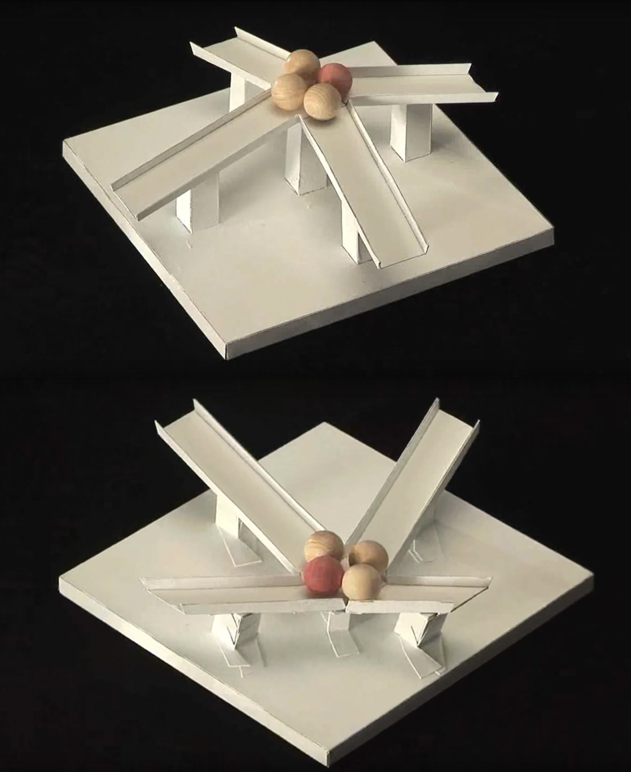 Kokichi Sugihara's 'Magnetic Slopes' illusion